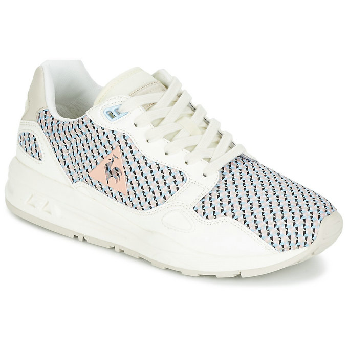 Le Coq Sportif Lcs R900 W Geo Jacquard Blanc / Multicolore - Chaussures Baskets Basses Femme